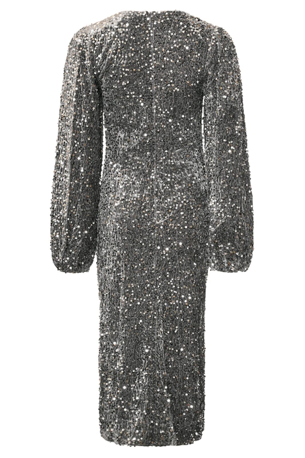 Noella - Teagan Lg Dress - 1096 Asphalt Silver Grey Kjoler