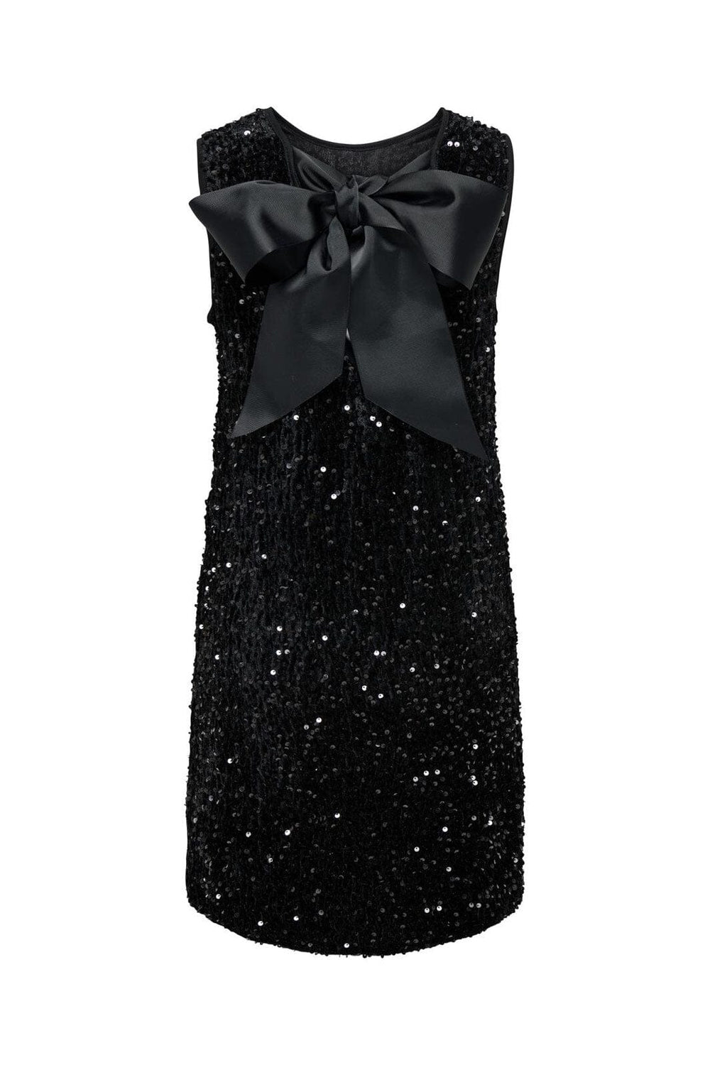 Only - Onlanika Sl Sequins Bow Dress - 4930226 Black Black Sequins
