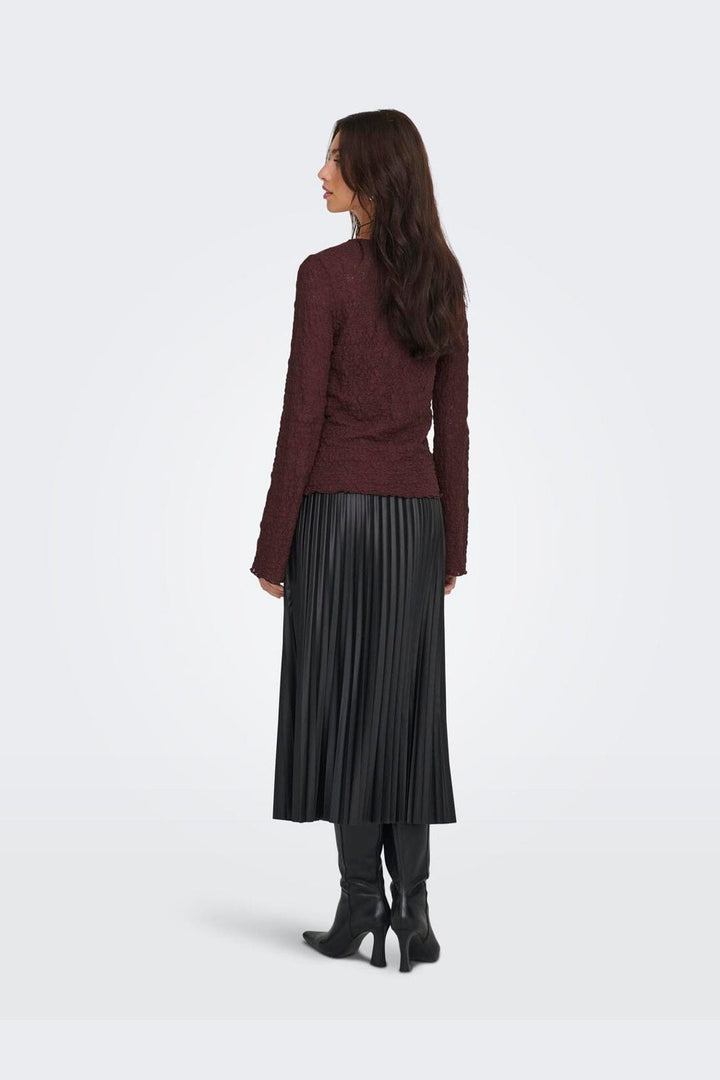 Only - Onlgiavanna L/S Top - 4915832 Decadent Chocolate
