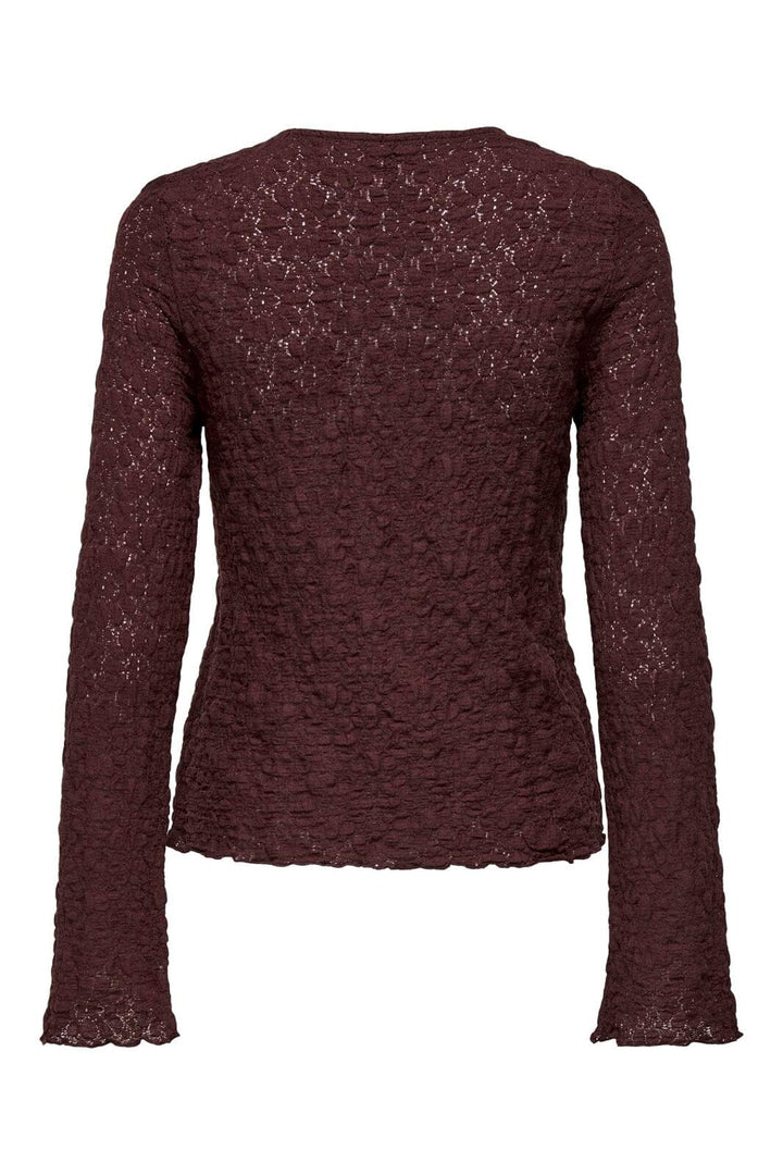Only - Onlgiavanna L/S Top - 4915832 Decadent Chocolate