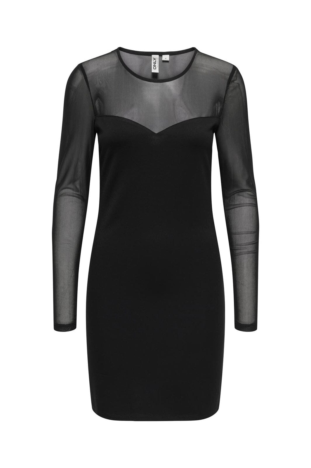 Only - Onlheart-Becki L/S Mix Bodycondress - 4866333 Black