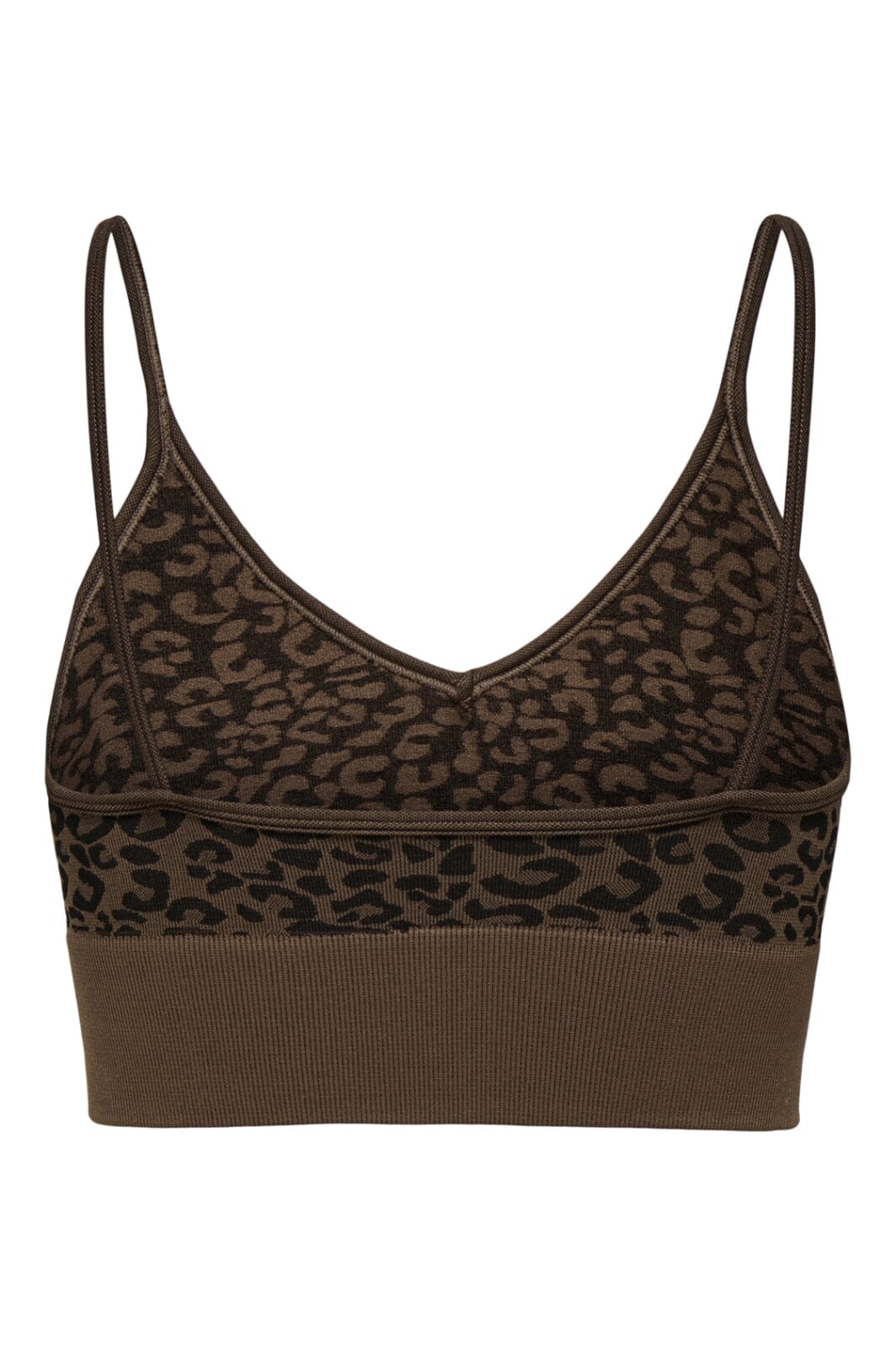 Only - Onljungle Seamless Animal V-Neck Top Acc - 4756666 Pinecone Leopard Pattern