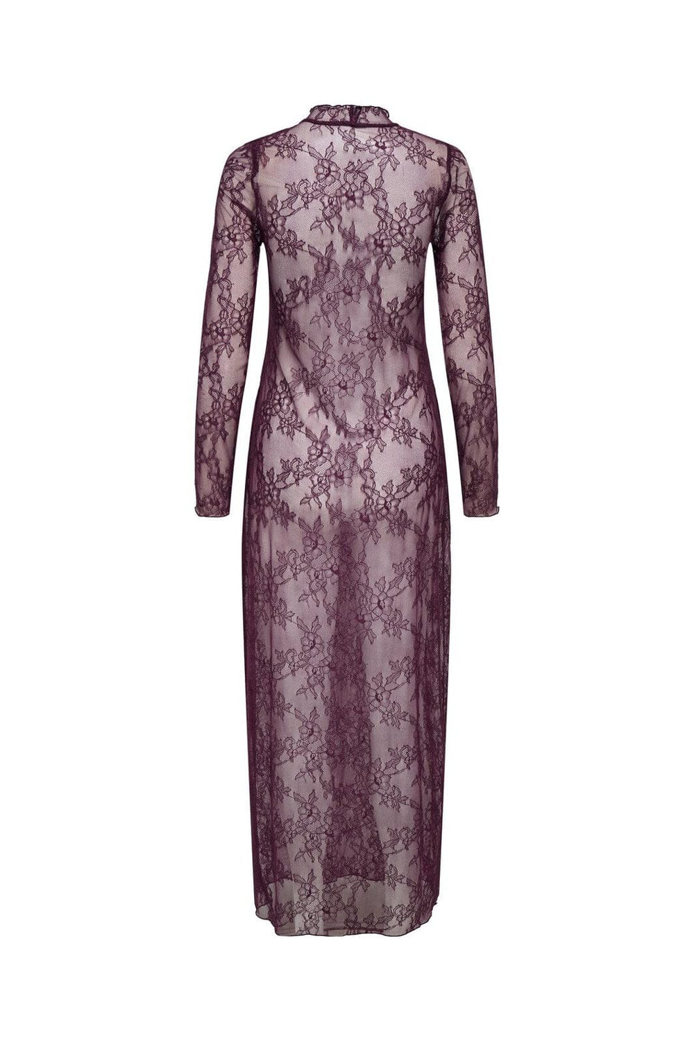 Only - Onllulu L/S Lace Dress - 4887101 Winetasting