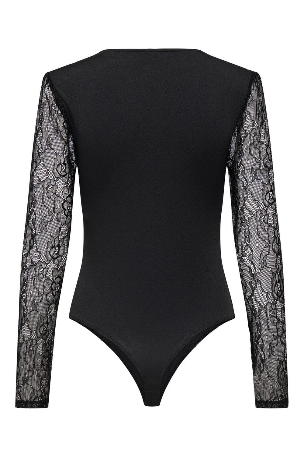 Only - Onlsia V-Neck L/S Lace Body Acc - 4863296 Black