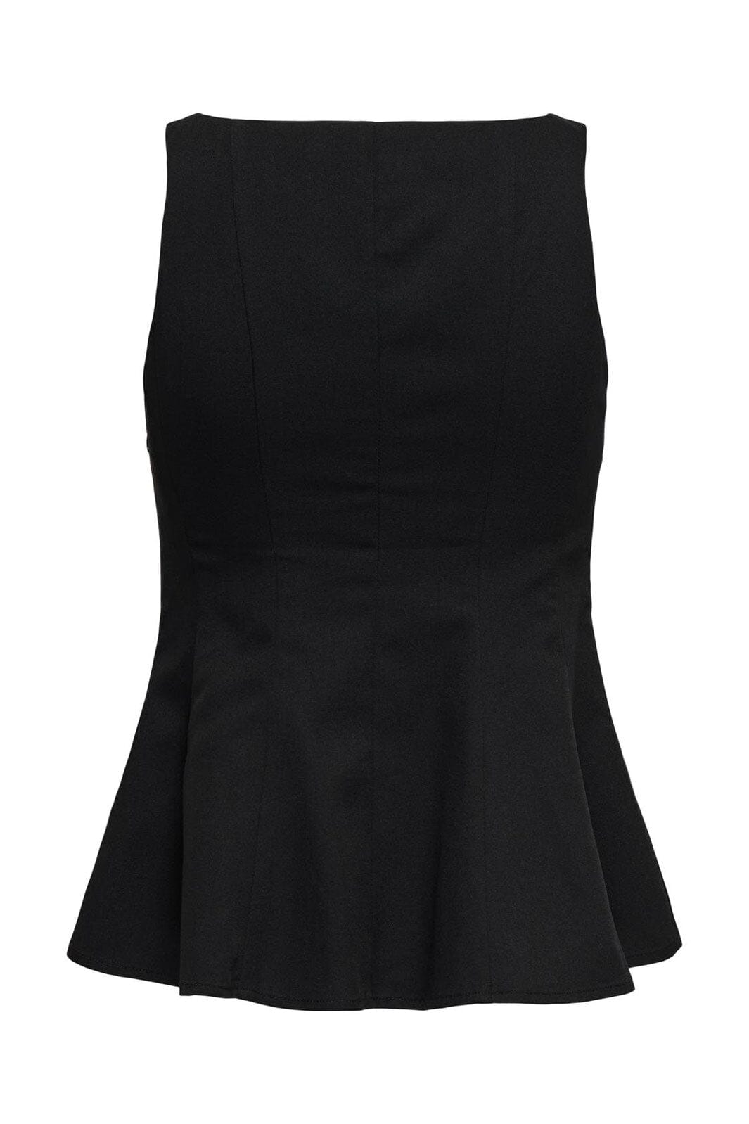 Only - Onlunita Life S/L Peplum Top Tlr Ox - 4978186 Black