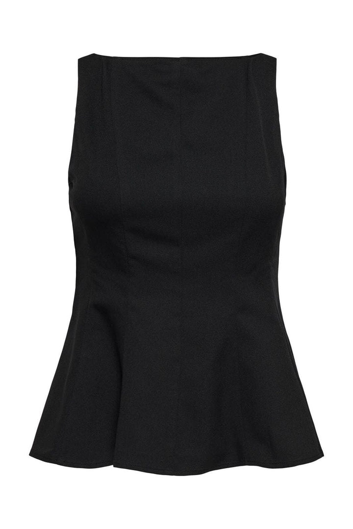 Only - Onlunita Life S/L Peplum Top Tlr Ox - 4978186 Black