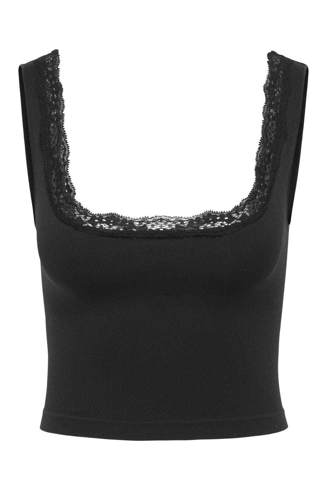 Only - Onlvicky Lace Singlet Square Neck Acc - 4816311 Black