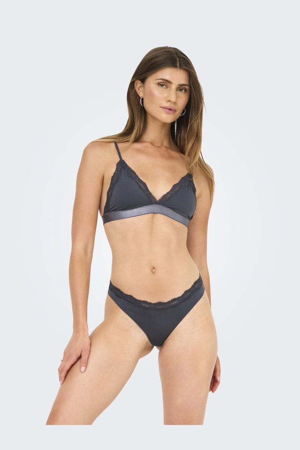 Only - Onlvicky Lace Thong 2-Pack Acc - 4822905 Periscope 2Xpack