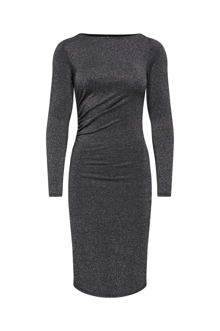 Only - Pgjosie L/S Glitter Dress - 5040953 Black Silver Lurex