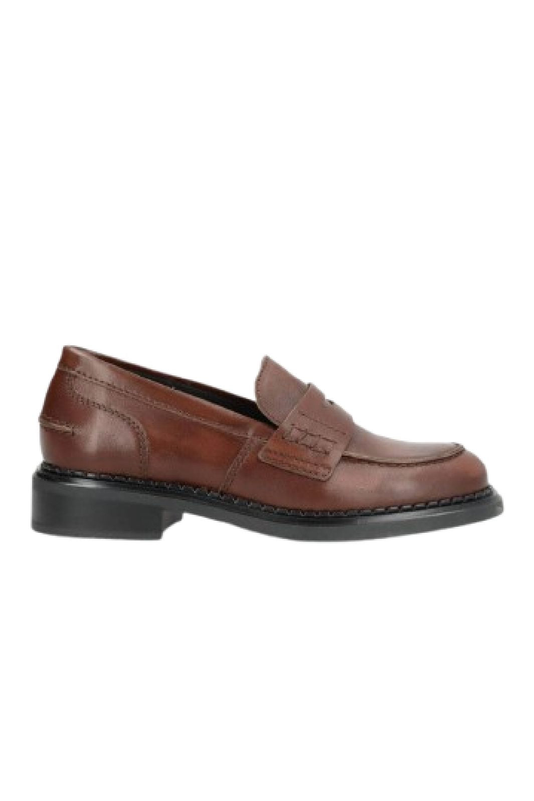 Phenumb Copenhagen - Pure Leather PB-D07-PURE - Brown Washed Loafers