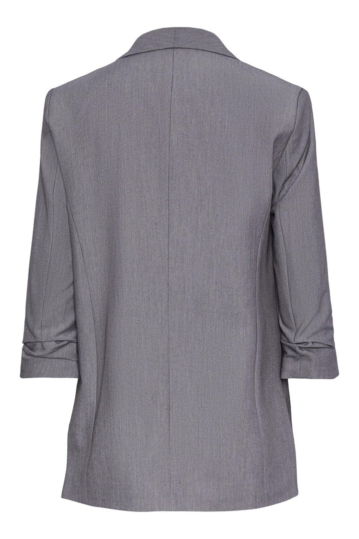 Pieces - Pcboss 3/4 Blazer - 3423753 Light Grey Melange Blazere