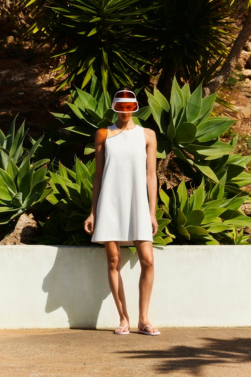 Pieces - Pcjosella Sl O-Neck Short Dress - 4866904 Bright White Kjoler