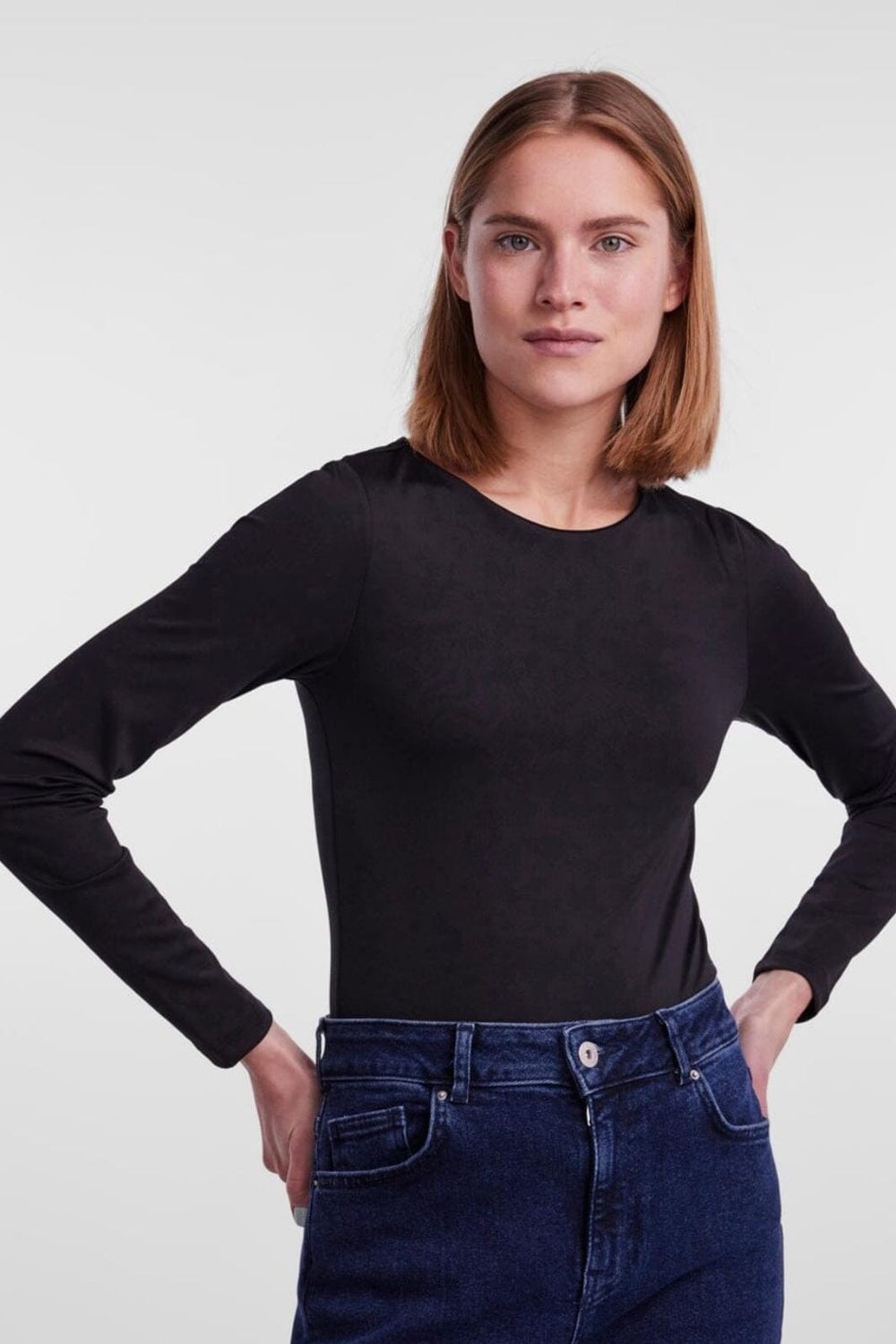 Pieces - Pcneja Ls Bodystocking - 4284630 Black Bodystockings