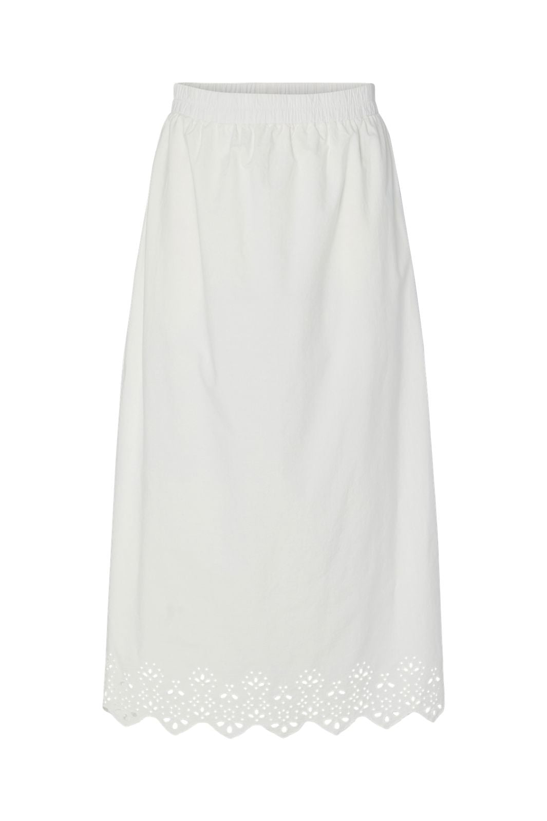 Pieces - Pcsalmina Ankle Skirt - 4720286 Cloud Dancer