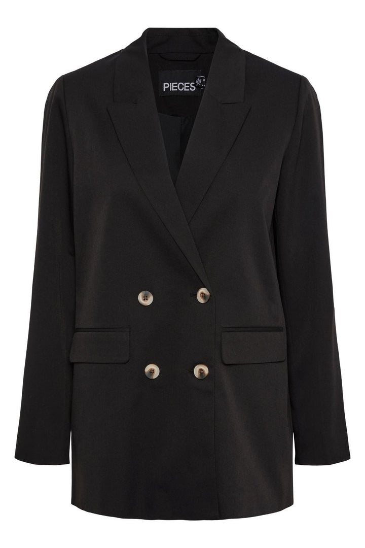 Pieces - PcThelma Ls Oversize Blazer - Black Blazere