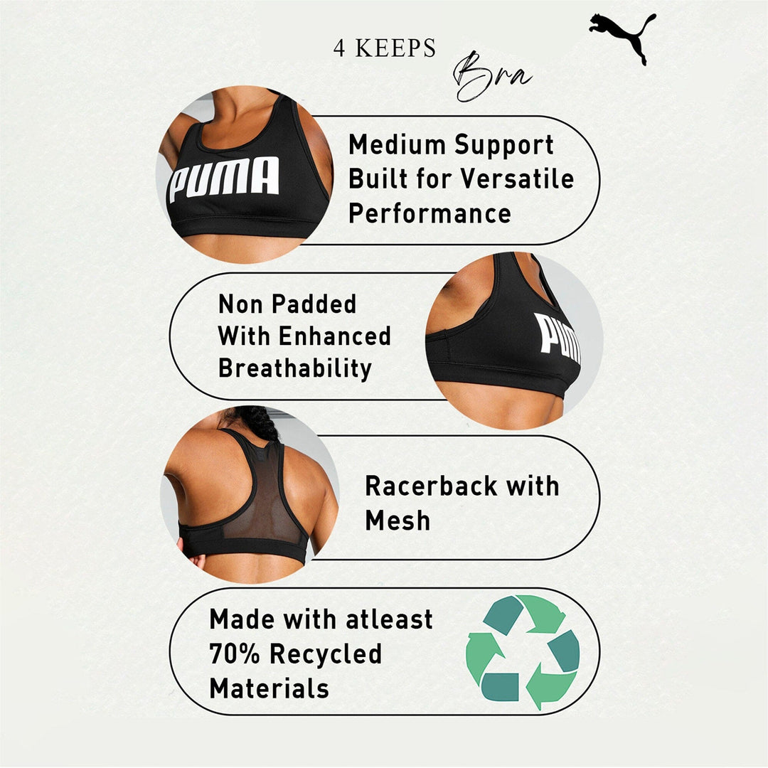 Puma - 4 KEEPS Bra - Black 1 BH