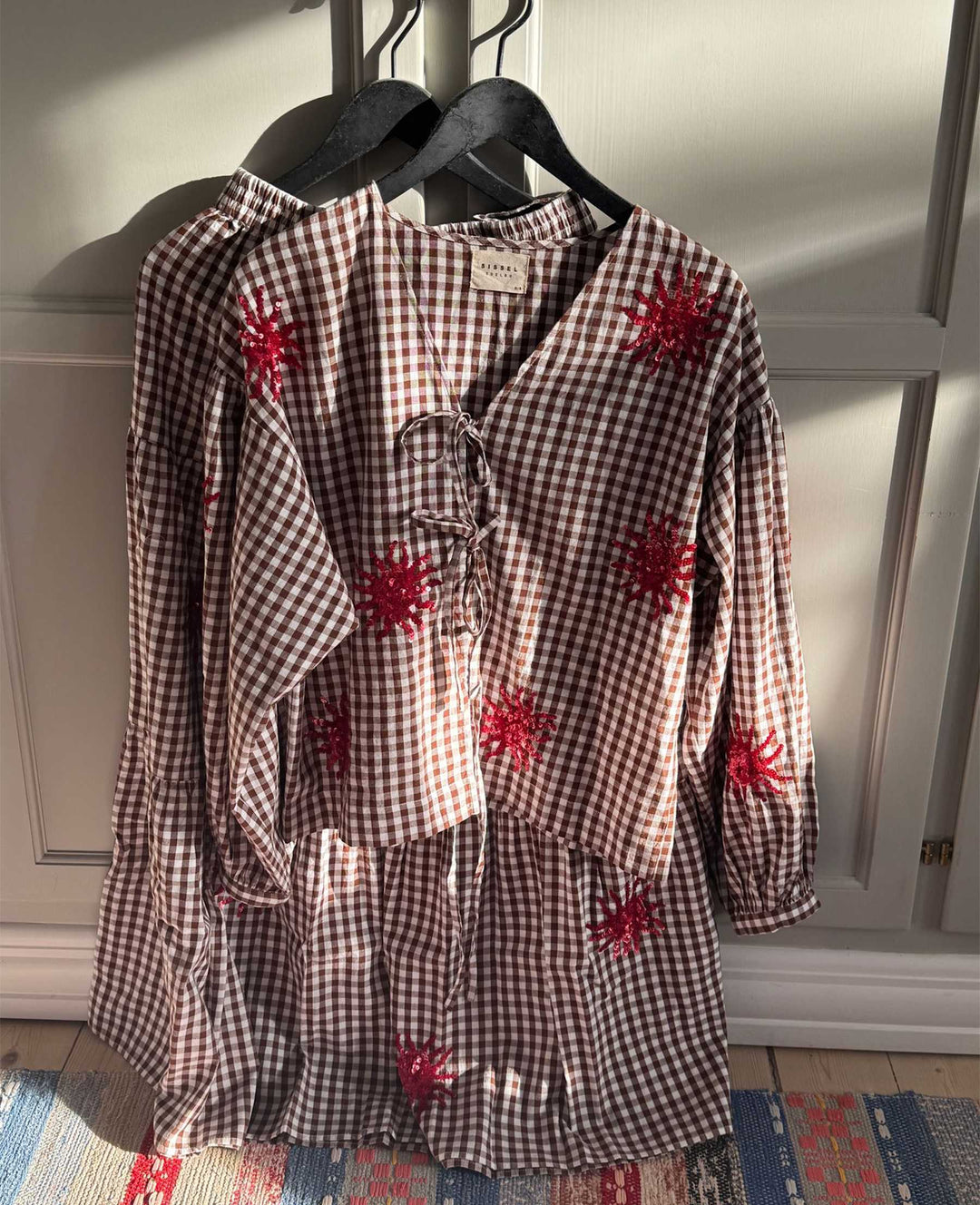 Sissel Edelbo - Nanette Skirt SE 1622 - Brown Checks Nederdele