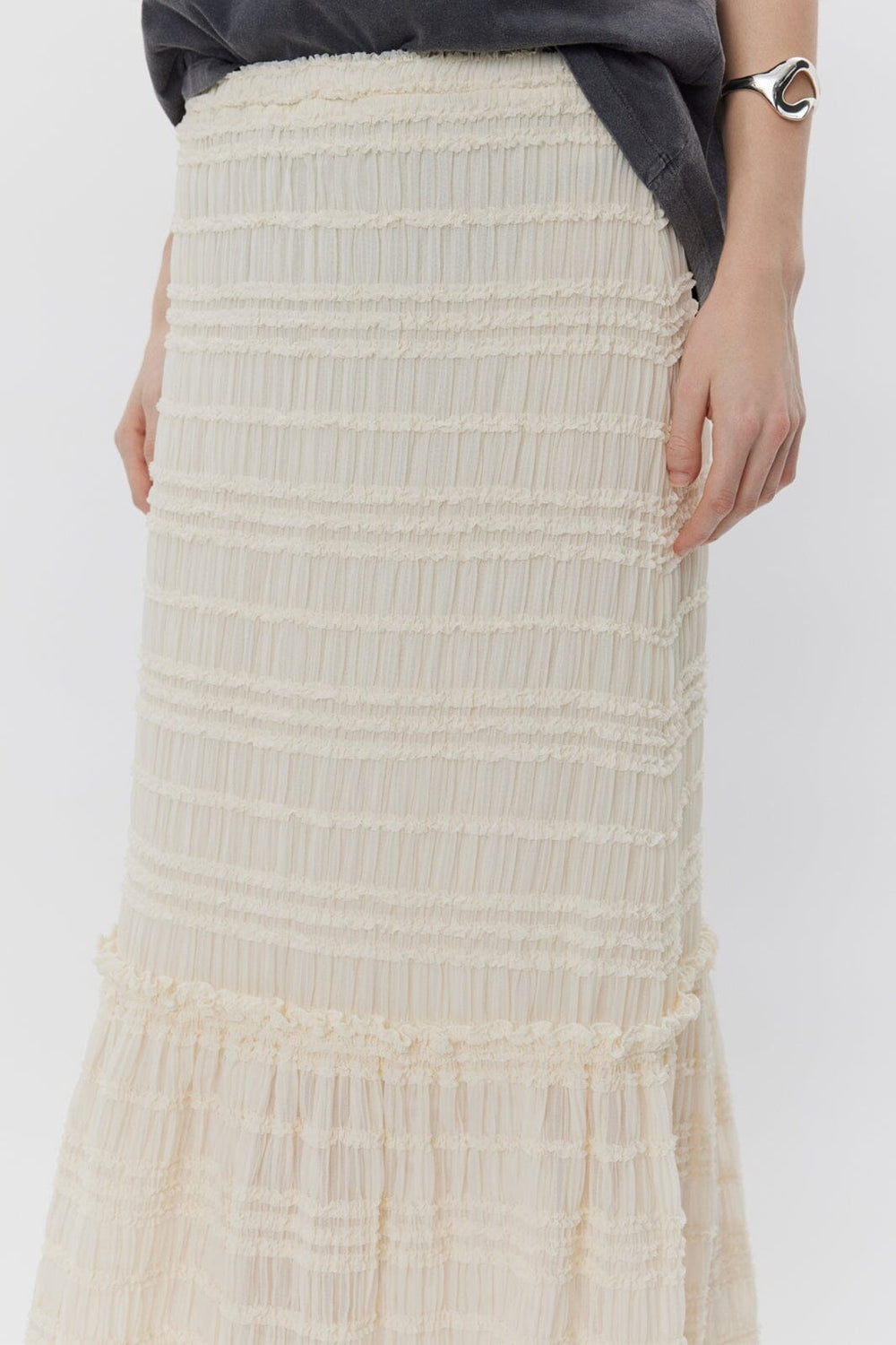 Sofie Schnoor - Maxwellsw Skirt S251366 - 0101 - Off White Nederdele