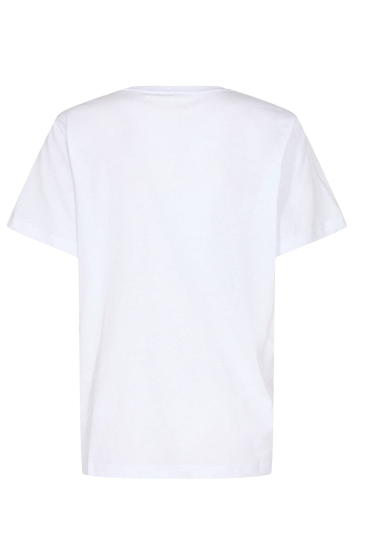 Sofie Schnoor - S231293 T-Shirt - White w pink T-shirts