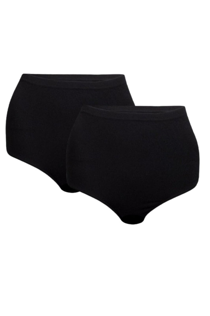 Soft basic - Haily High brief 2 pak - black Trusser
