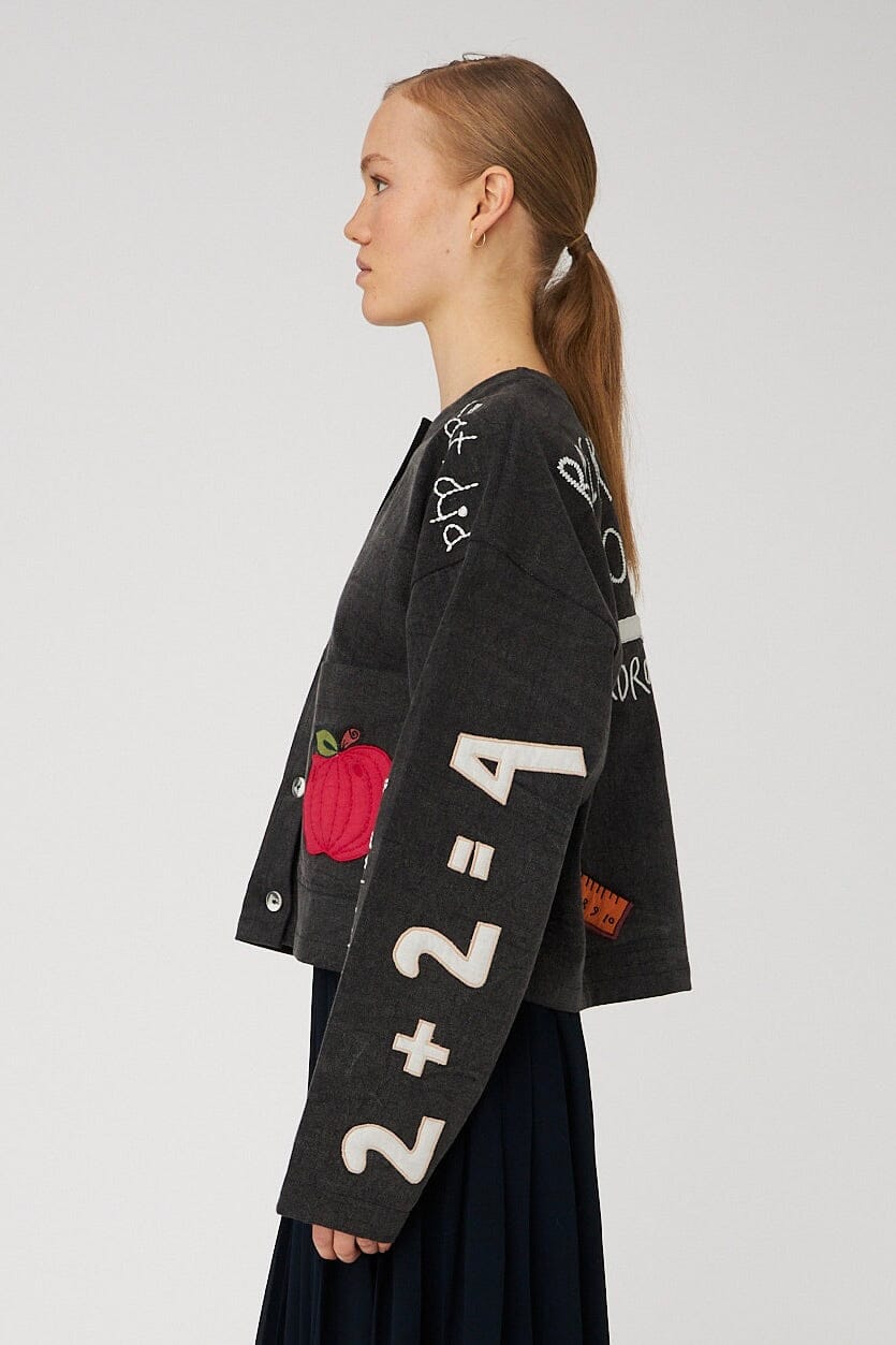 Stella Nova - Chalk Board Jackethc53-2266 - 993 Almost Black Skjorter