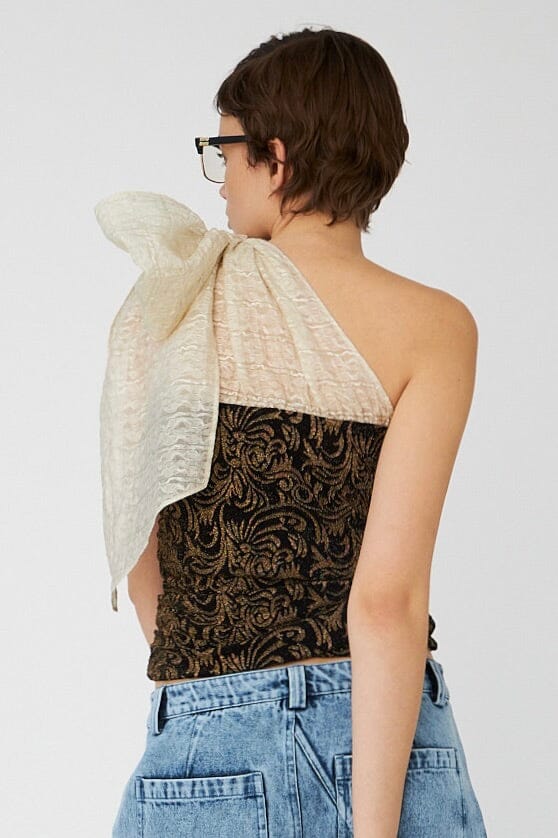 Stella Nova - Prom Bow Toplj53-1258 - 907 Black/creme Toppe