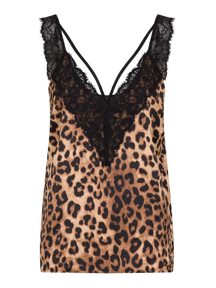 Valentin Studio - Leo String Top - Leopard Toppe