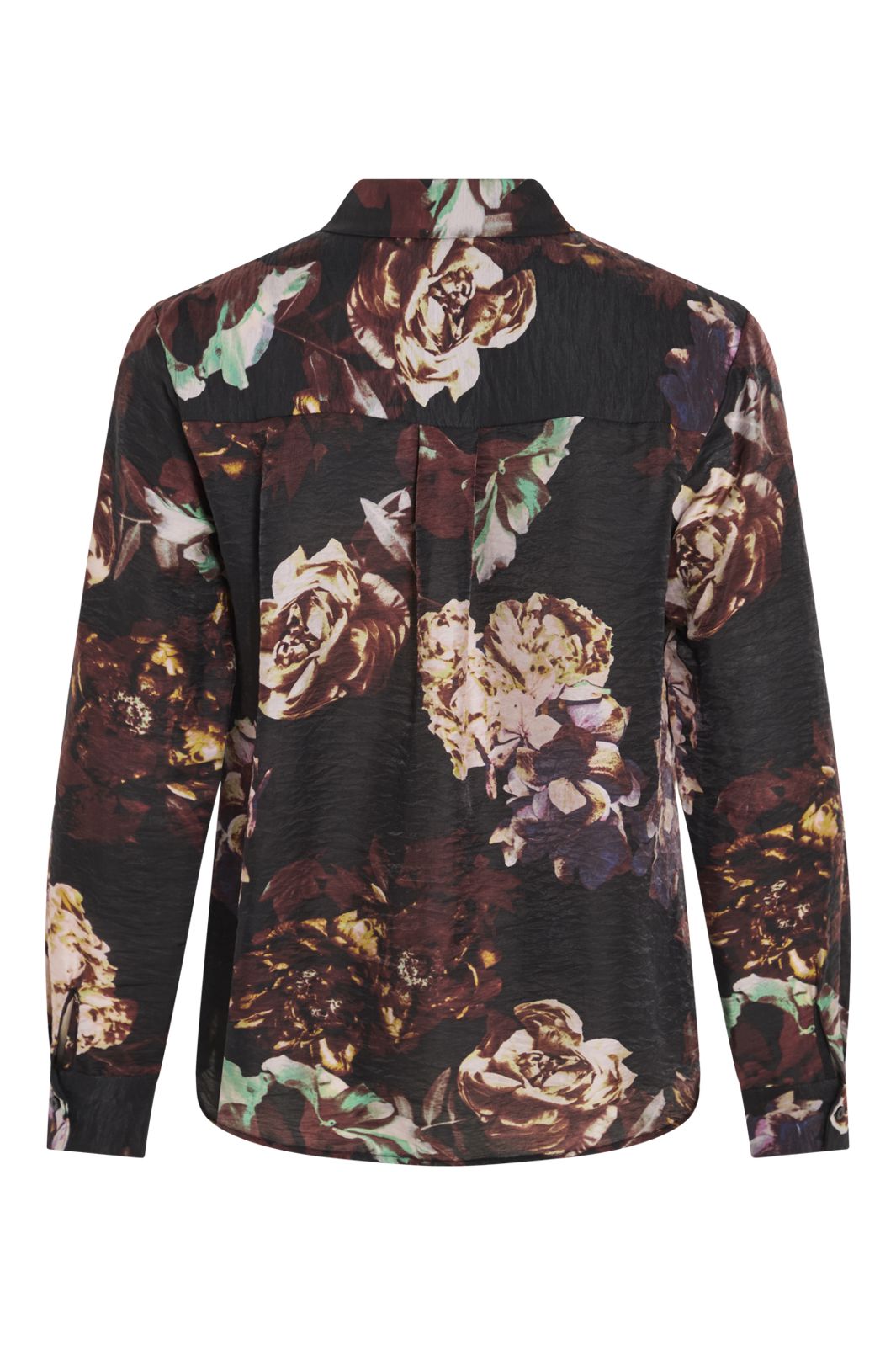 Vila - Virosanna Rosi L/S Loose Shirt - 4866405 Black Beauty Rosi