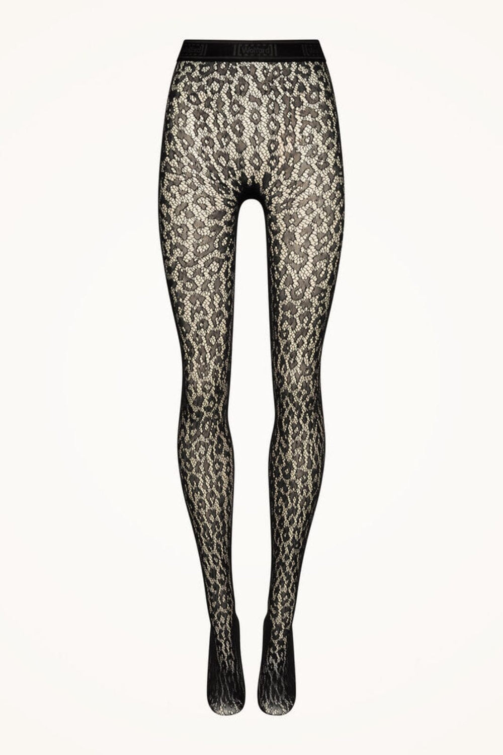 Wolford - Leo Lace Tights - 7005 Black Strømpebukser