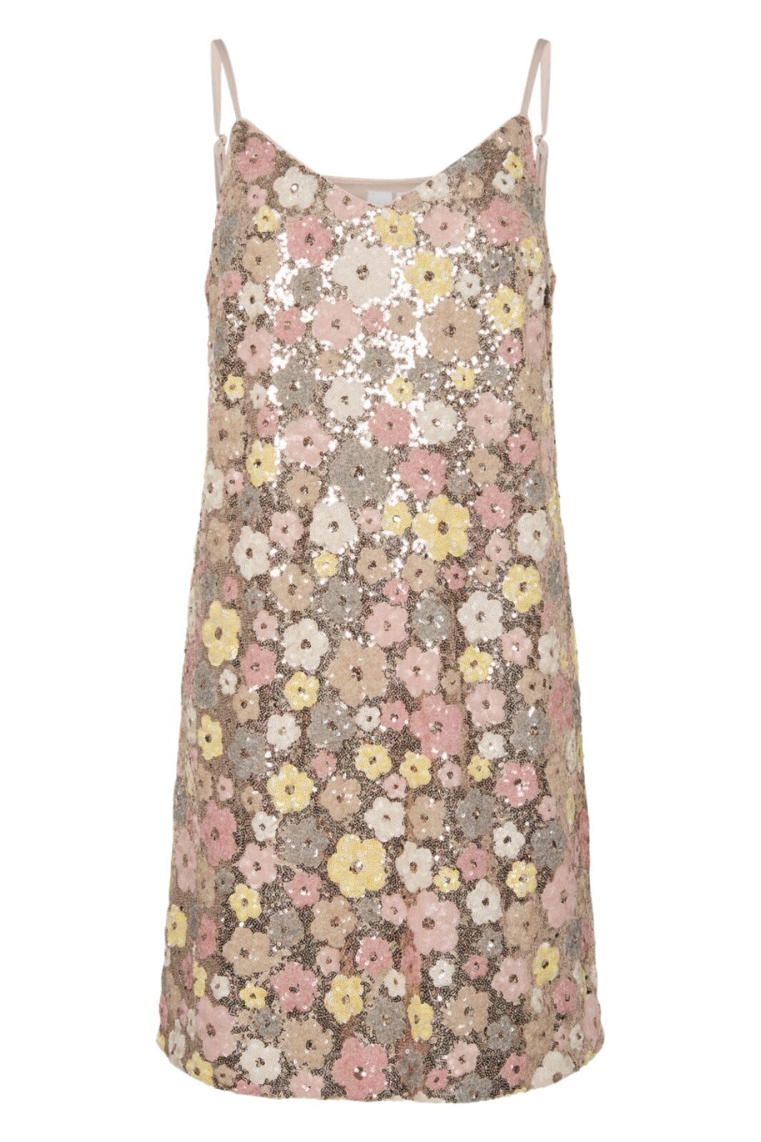 Y.A.S - Yaslalea Strap Sequin Dress - 4766023 French Vanilla Lalea Sequins Kjoler