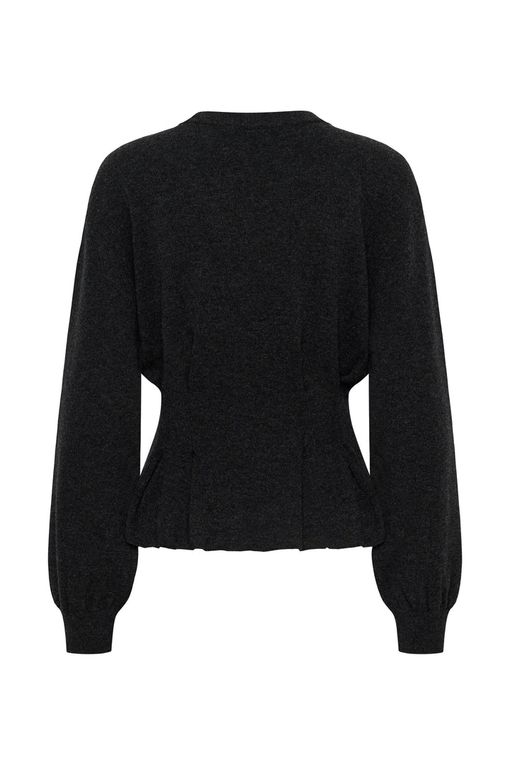 Gestuz - Gzmanzi Waist Pullover 10911492 - 106530 - Deep Graphite Melange