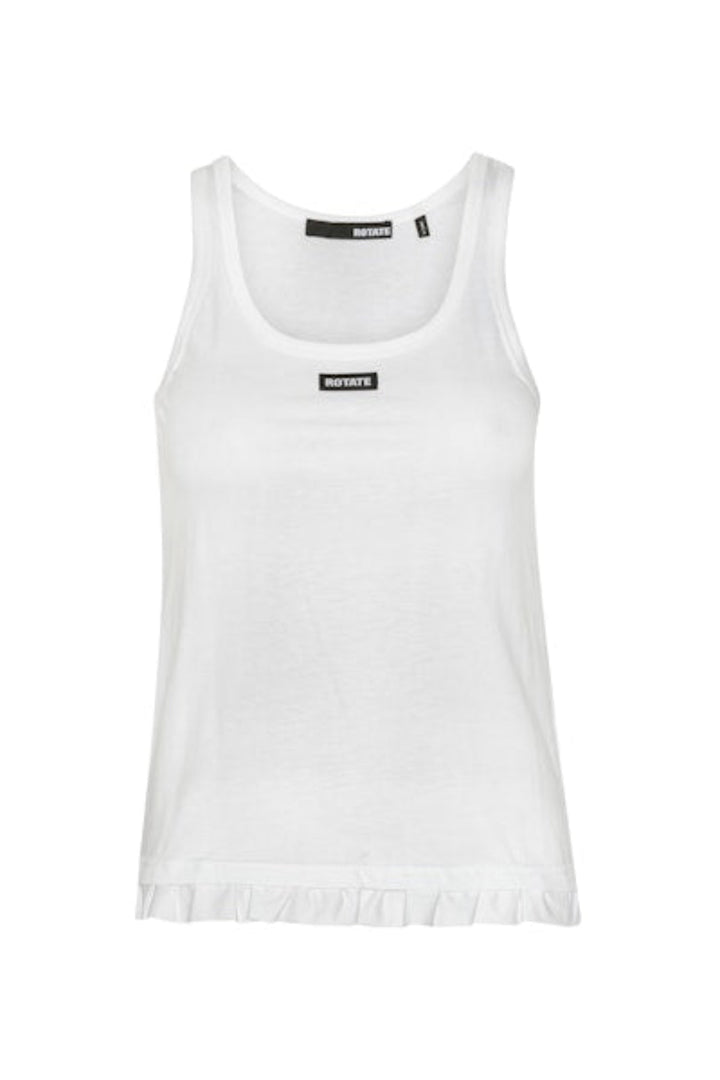 Rotate - Ruffle Hem Tank Top 115281400 - 400 Bright White