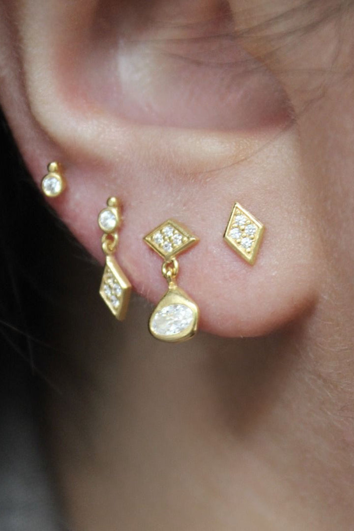 Stine A - Miss Queen Earring With Harlekin - 1430-2