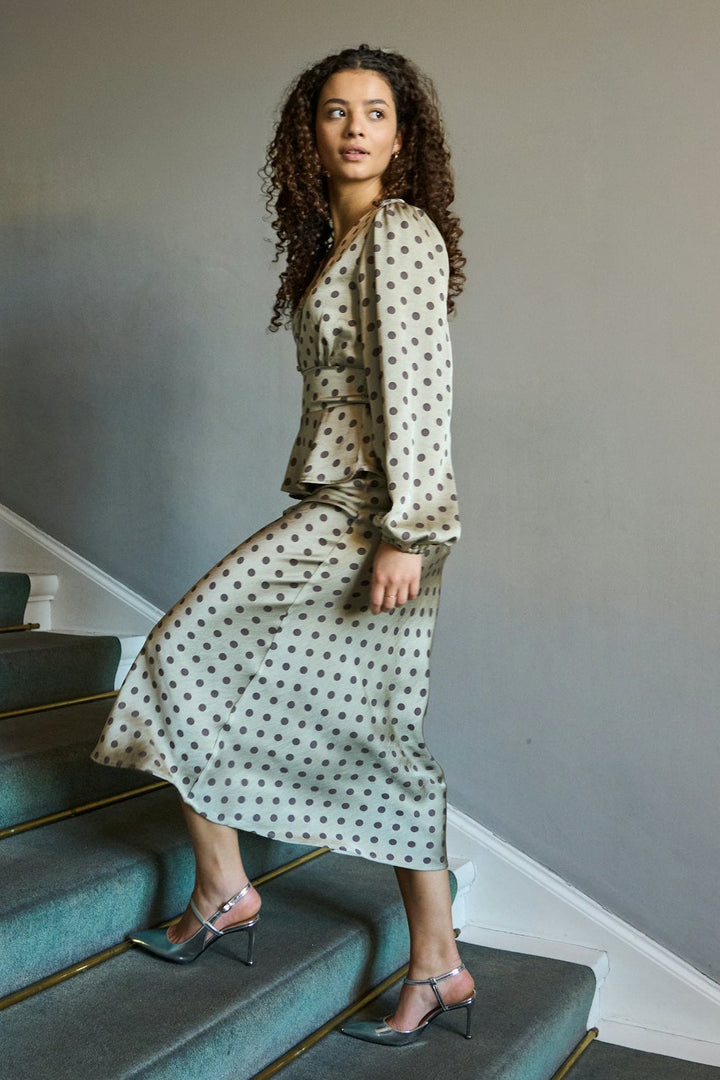 Neo Noir - Jellima Dotted Blouse 167743 - 236 - Pistachio