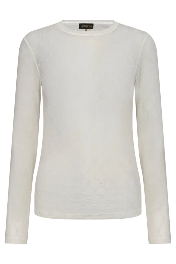 Hype The Detail - Mesh Blouse 300-1400 - 1 - Hvid