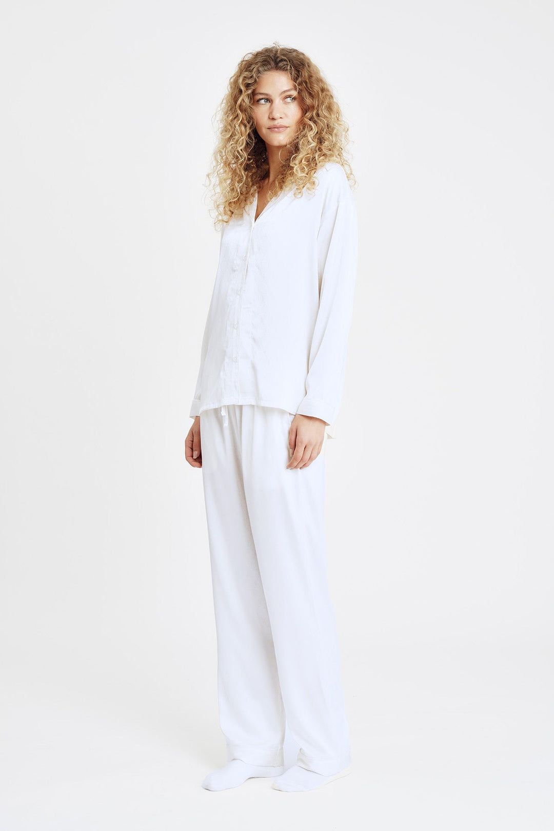 Hype The Detail - Satin Pyjamas 800-43 - 80 - Ivory