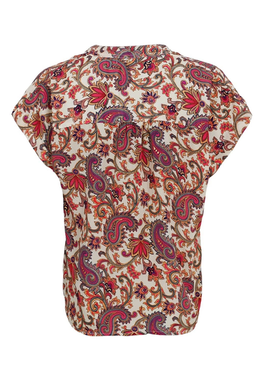 Black Colour - Bcluna Andrea S/S Top 39211 - Vivid Rouge
