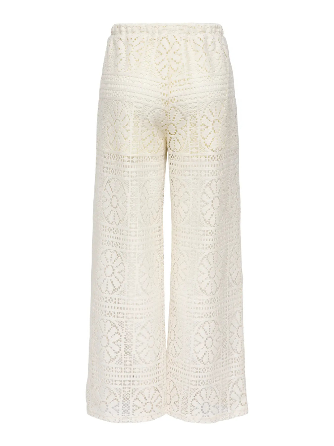 Only - Onllian Lace Wide Pants - 4990769 Birch