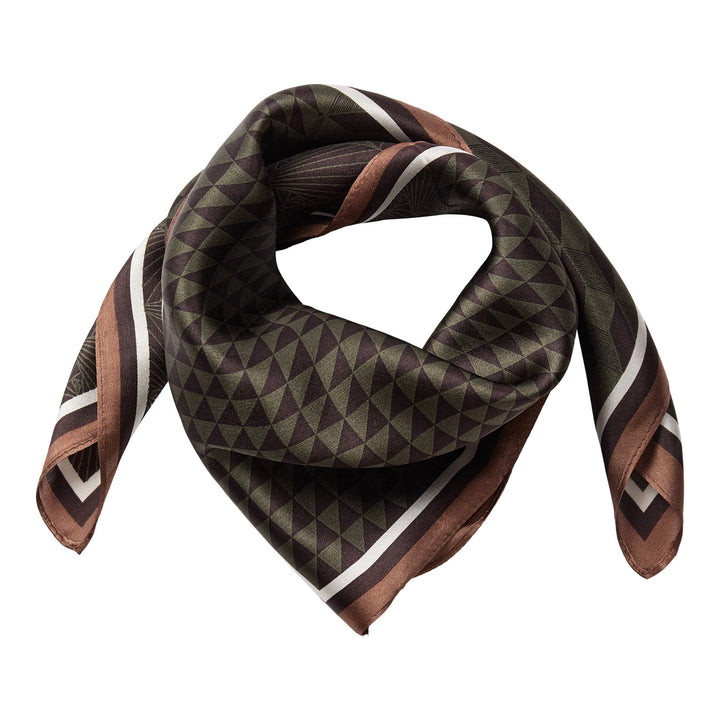 Co´Couture - Shilacc Silk Scarf 500250 - 20002 - Brown