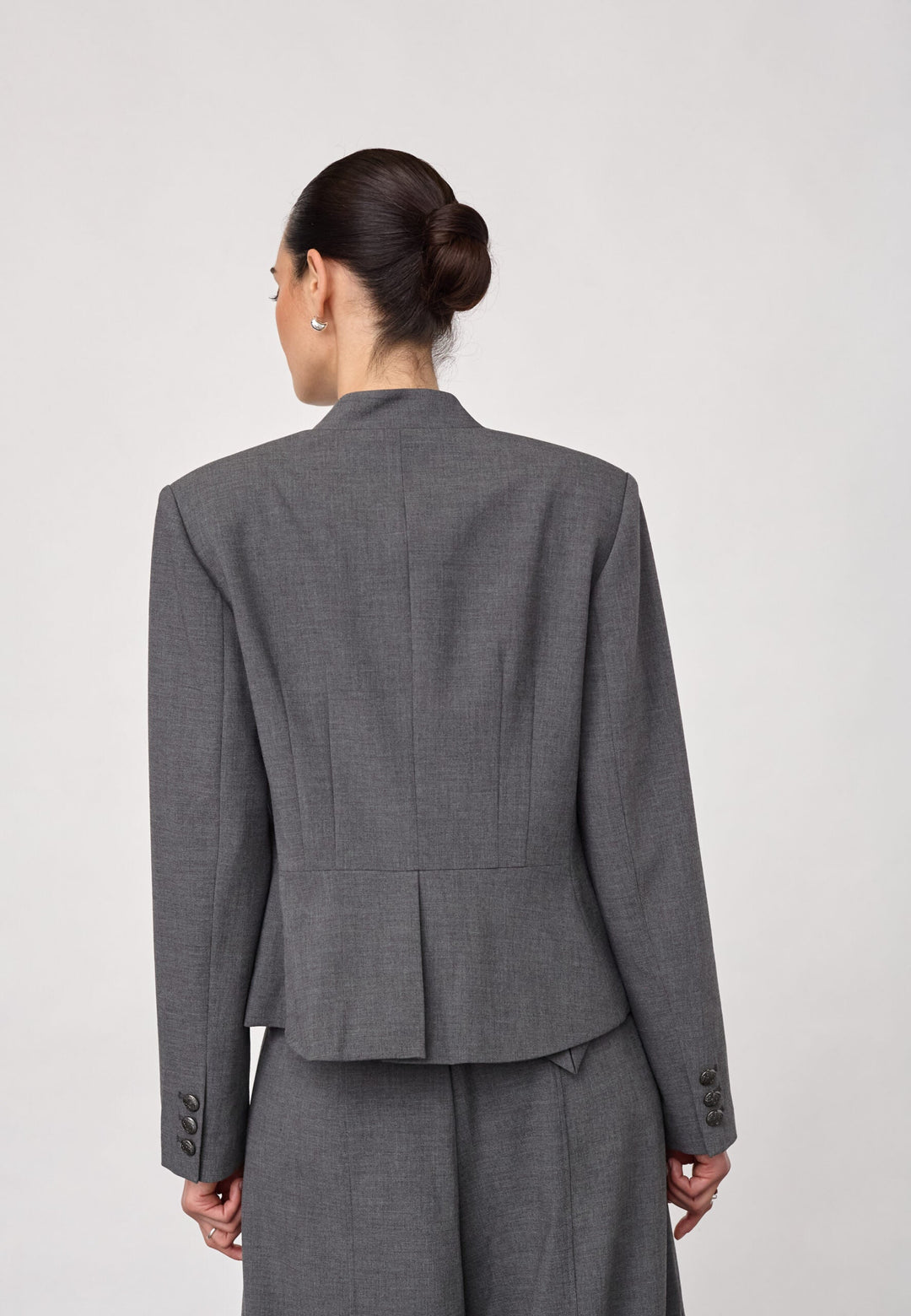 Co´Couture - Priscillacc Officer Jacket 500823 - 65003 - Mid Grey