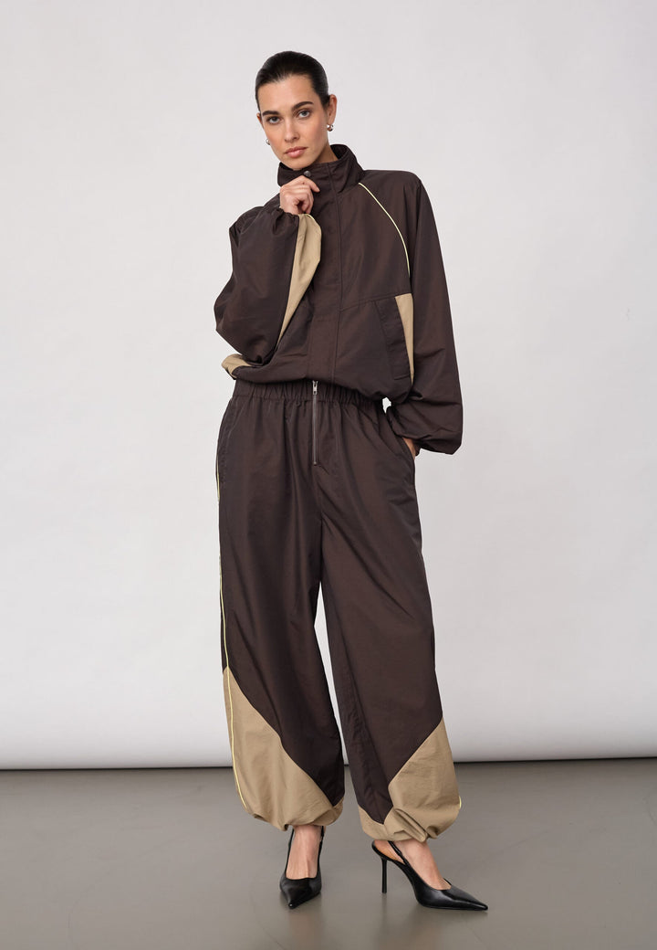 Co´Couture - Aloracc Block Pant 500847 - 20003 - Dark Brown