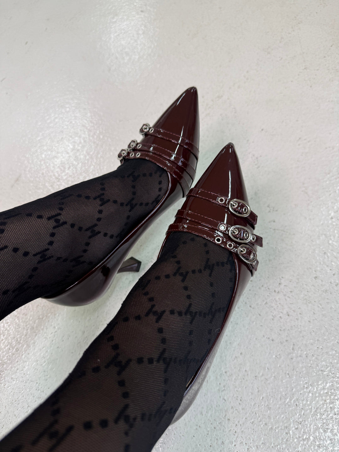 Bloom - Bellflowerstiletto - Dark Maroon