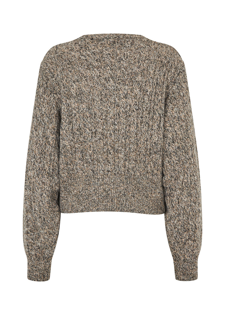Modström - Pammiemd Cardigan 58633 - 12040 - Brown Speckle Melange