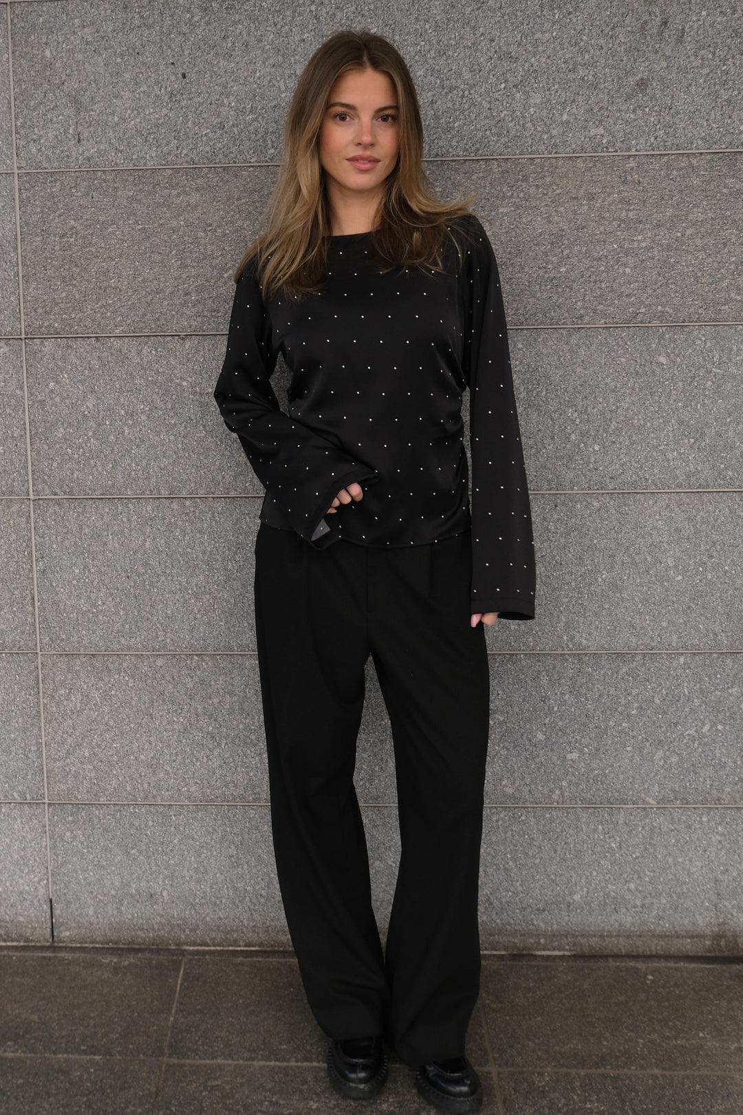 Modström - Tailormd Print Top 59102 - 12053 - Black Dot