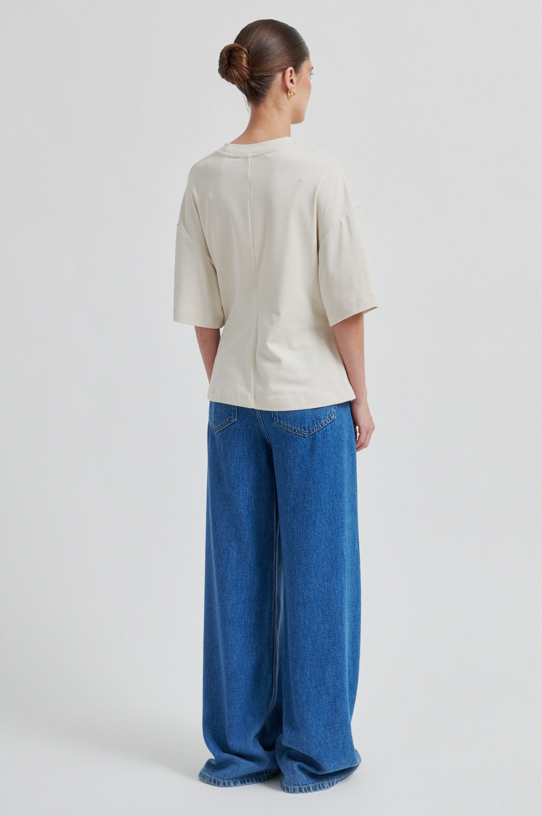 Second Female - Enora Brooch Tee 60432 - 0512 Soft Beige