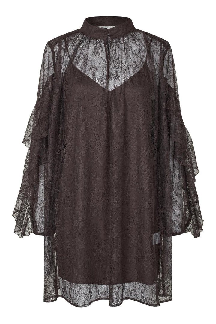 Second Female - Sybell Lace Dress 60508 - 6150 Chocolate Torte