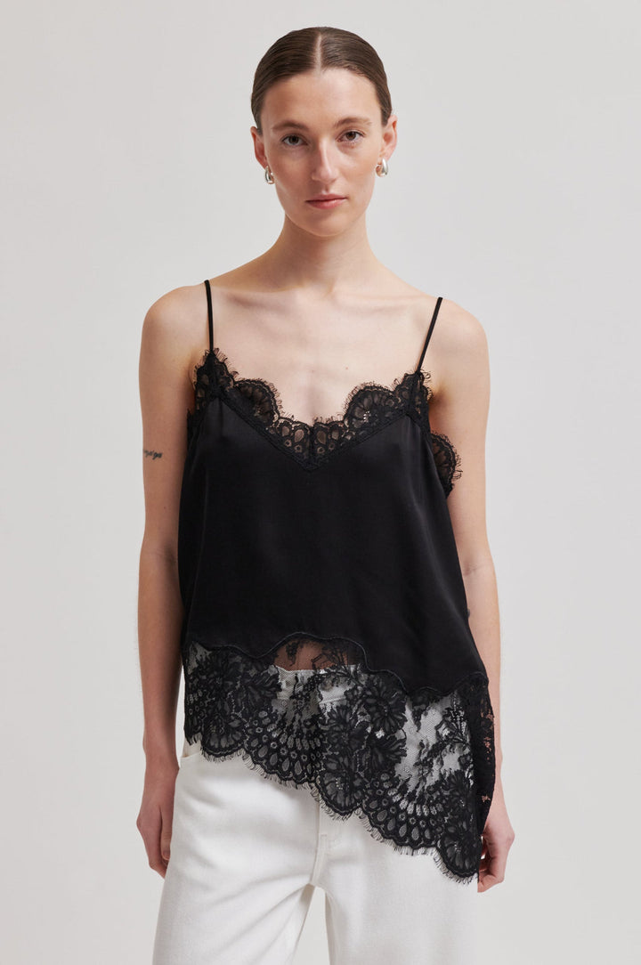 Second Female - Wilina Strap Top 60866 - 8001 Black