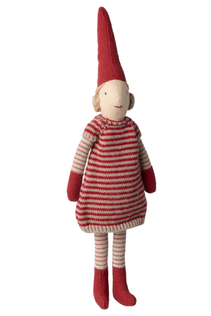 Maileg - Nisse, Str. 1 - Pige - Strikket Kjole - 14-5411-00