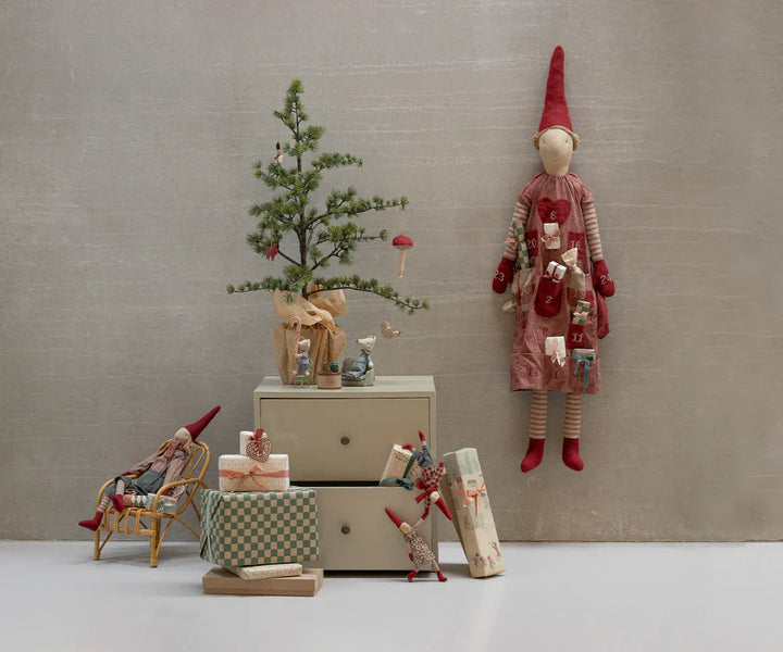 Maileg - Nisse, Str. 1 - Pige - Vinter Mint Kjole - 14-5412-00