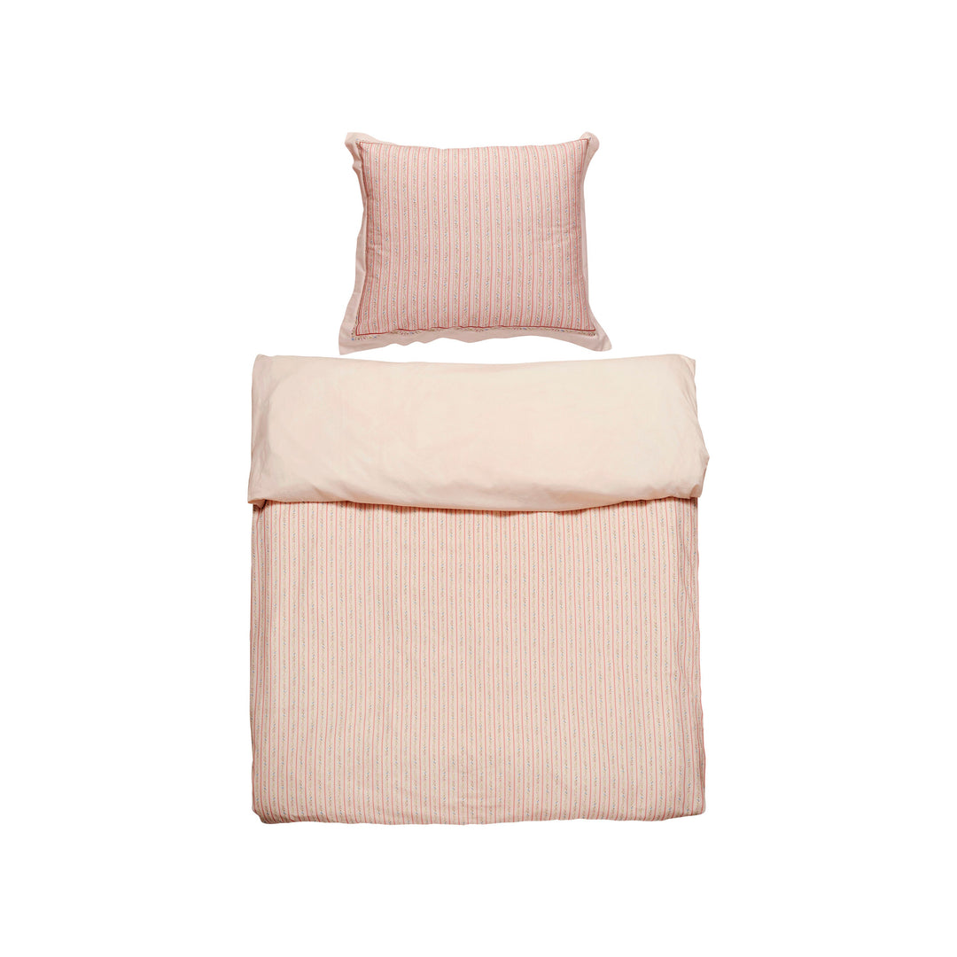 Maanesten - Duvet & Pillowcase Set Summer Stripe Peach - 4133